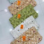 Luxury Nigerian African Beaded wrapper Fabric High Quality Sequins Embroidery African French wrapper Fabric For Sewing Dress